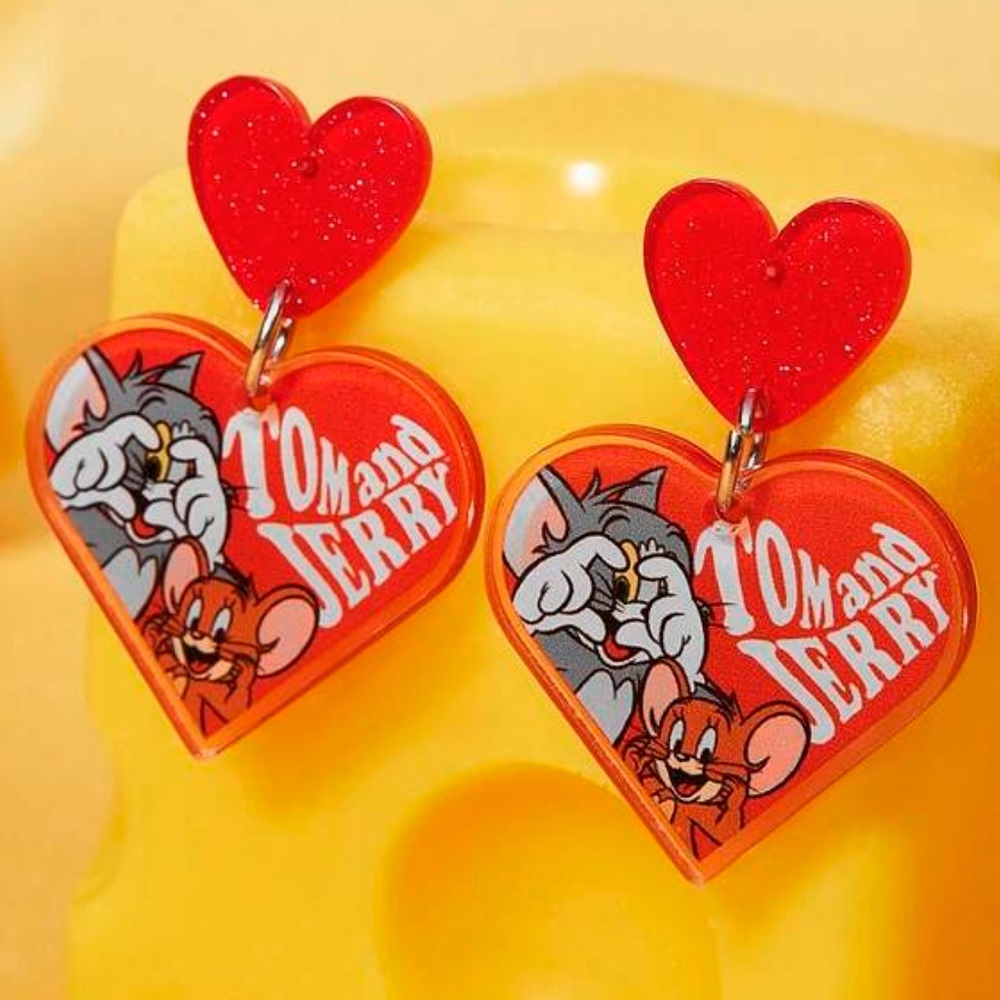 Tom And Jerry Acrylic Earrings
